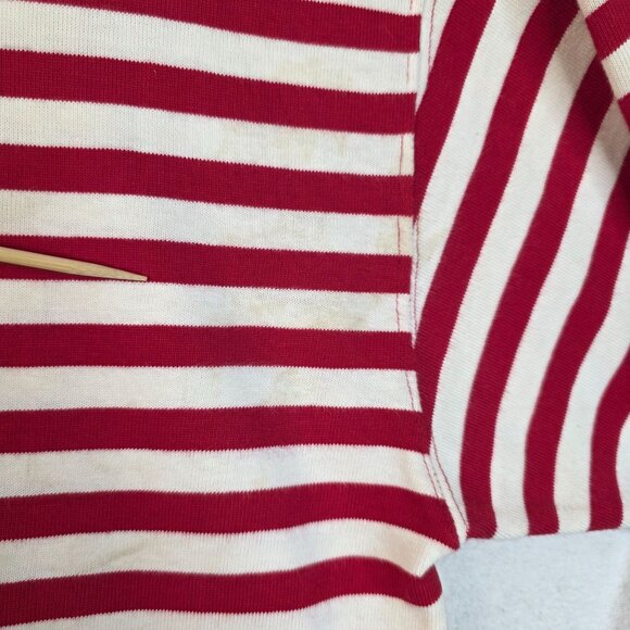 Levis Striped Long Sleeve Tee Shirt Red White Size Large 1991 Vintage Deadstock - Picture 8 of 8